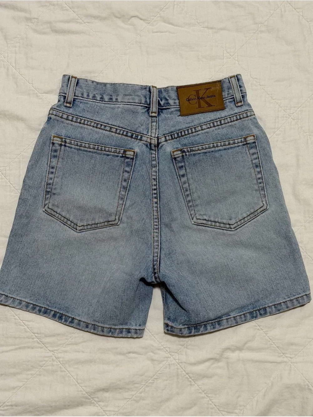 Calvin Klein Light Blue Denim Women's Shorts